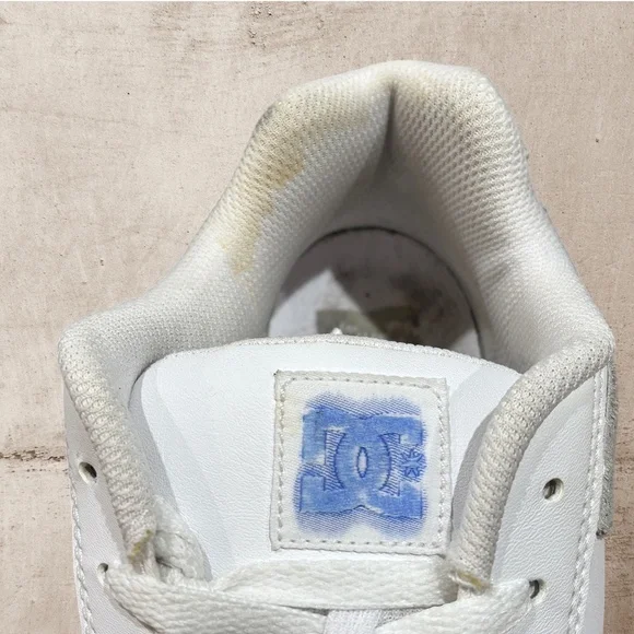 DC Women's White and Silver Sneakers - Picture 5 of 5